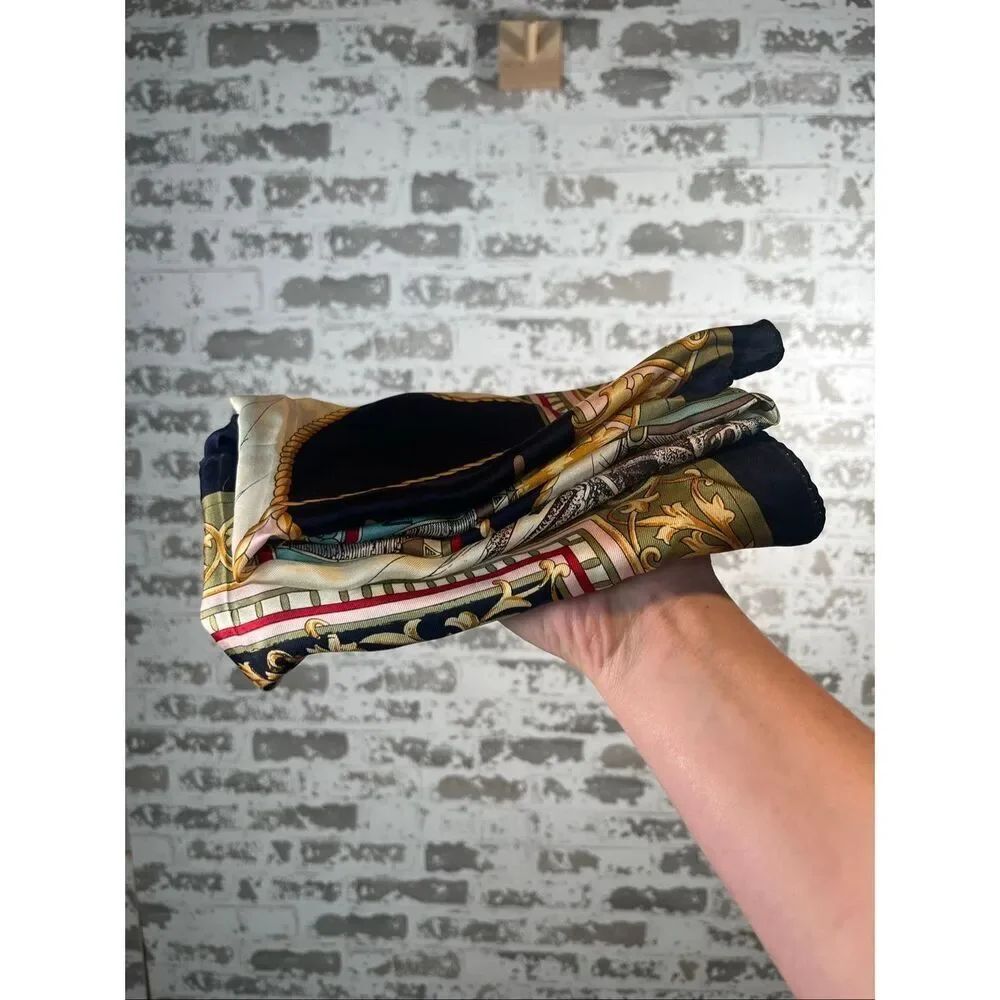 Club 7 echo | vintage square silk scarf vintage sailor coastal vibe